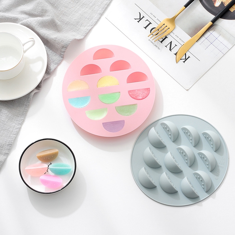 Khuôn Silicon Làm Kẹo Đường Hình Quả Dưa Hấu