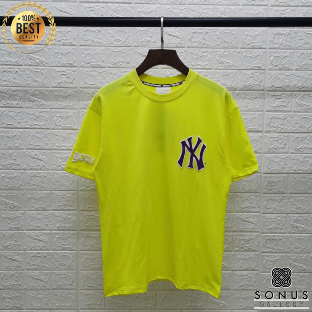 Áo Thun In Họa Tiết New York Mlb Thời Trang Hàn Quốc Chất Lượng Cao