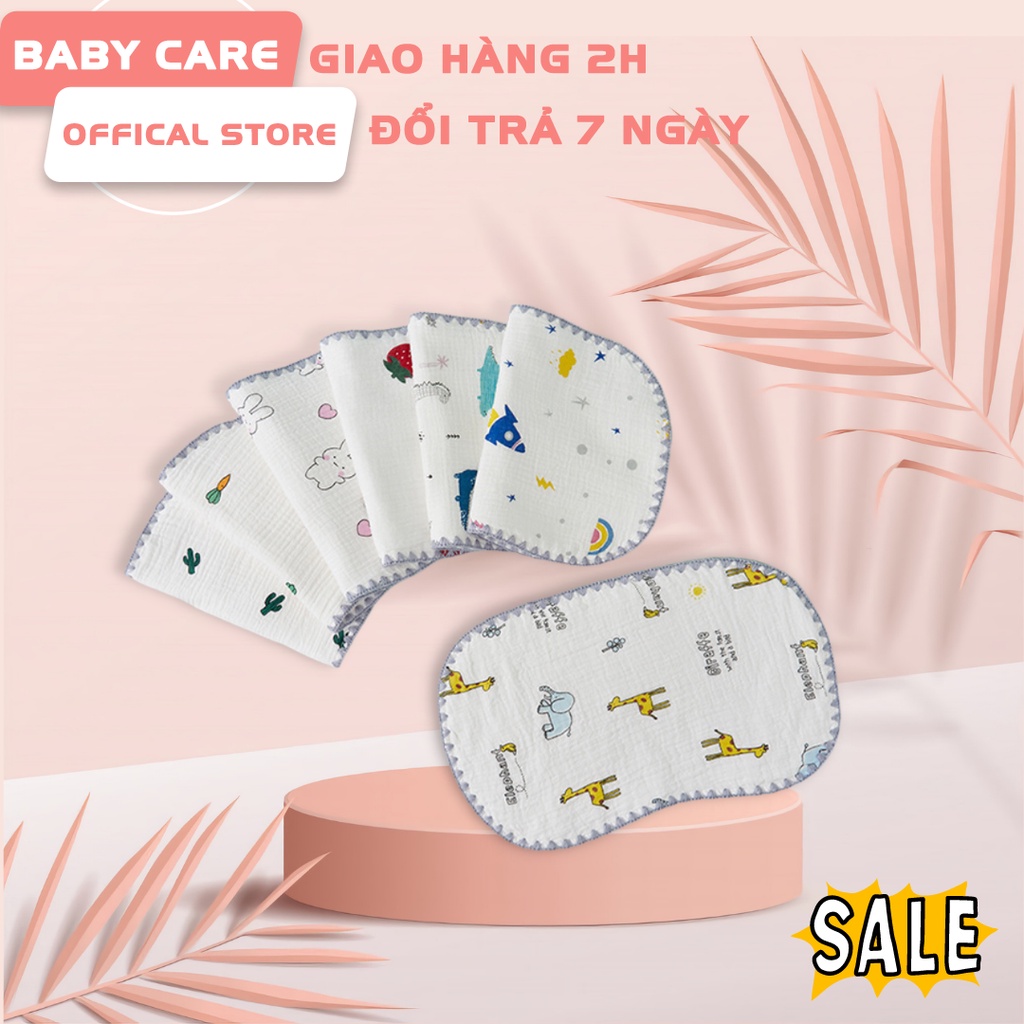 Gối Xô Sơ Sinh,Gối Xô Sợi Tre Mềm Mịn 10 Lớp Cao Cấp Thấm Hút Mồ Hôi Cho Bé Sơ Sinh