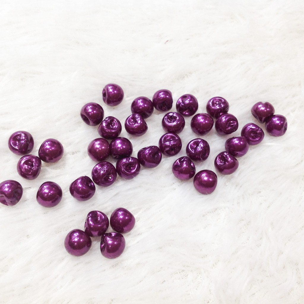 Cúc áo nút hạt trai tròn đính kết trang phục ao dài váy đầm