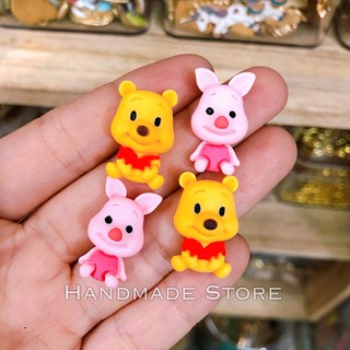 Charm gấu poo - heo hồng