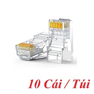 Cat6 10 cái 1 túi hạt đầu bấm mạng rj45 Ugreen 50961 NW120