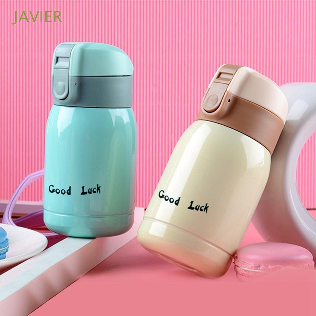 Bình Nước Giữ Nhiệt Bằng Thép Không Gỉ 200ml Họa Tiết Hoạt Hình Nhiều Màu Sắc Dễ Thương Cho Bé