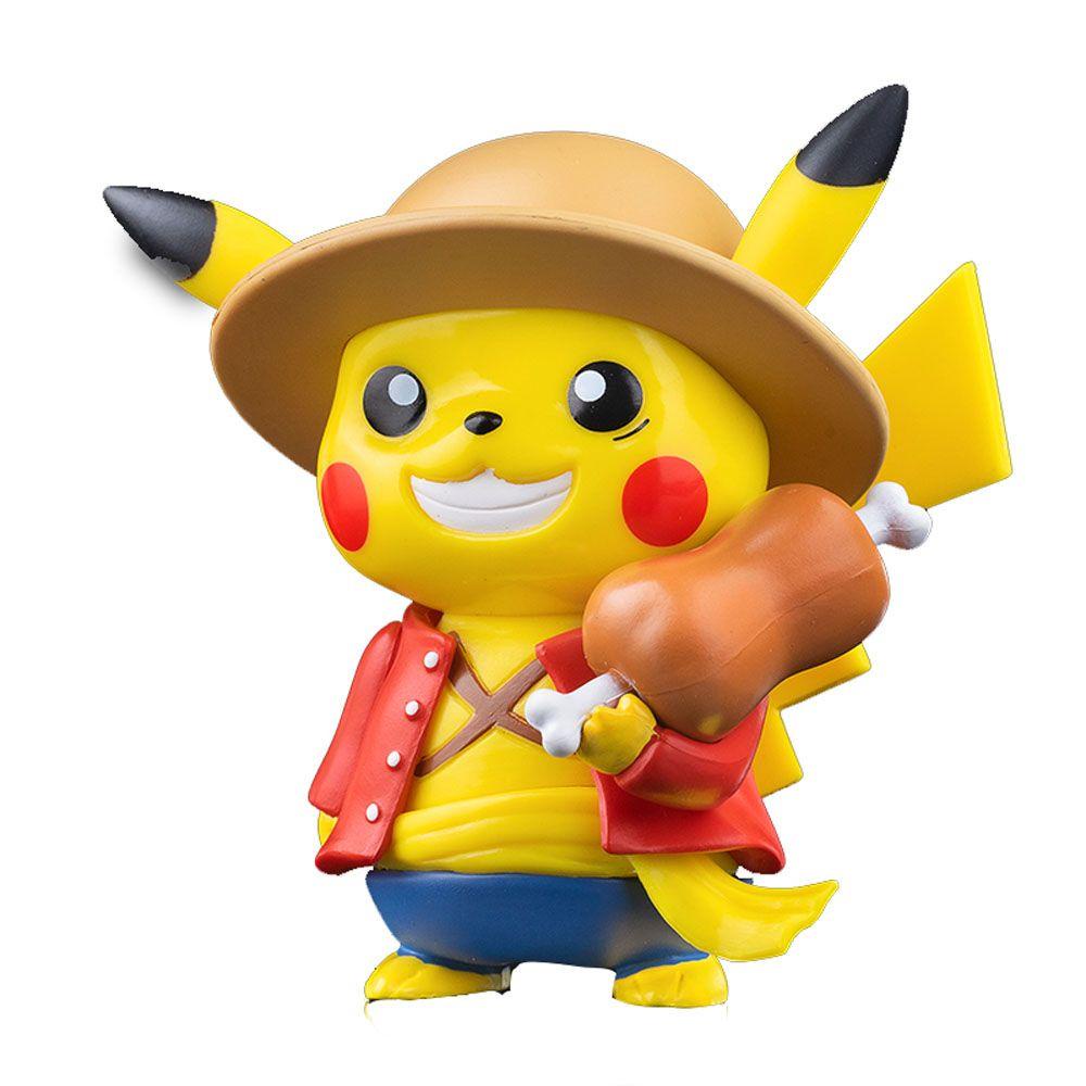 Mô Hình Nhân Vật Anime Bằng Nhựa PVC Độc Đáo Sống Động Mô Hình Đồ Chơi Nhân Vật Luffy Trong Phim Hoạt Hình Pokemon