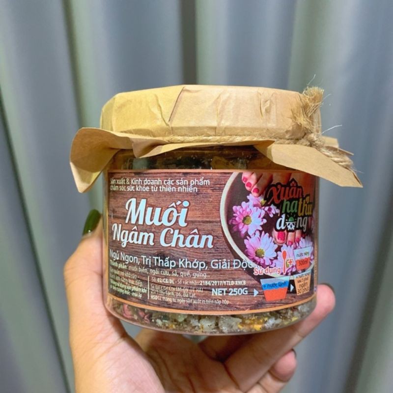 Muối Ngâm Chân Thải Độc Hoa Đà Lạt