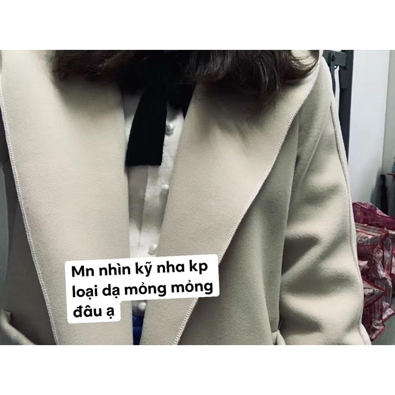 Áo Khoác Dạ Ép Hàn Quốc Có Mũ Chất Dạ Siêu Đẹp Cá Tính Cool Ngầu | BigBuy360 - bigbuy360.vn
