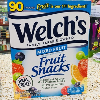 90 gói Kẹo Dẻo Trái Cây Welch's Mixed Fruit mỹ