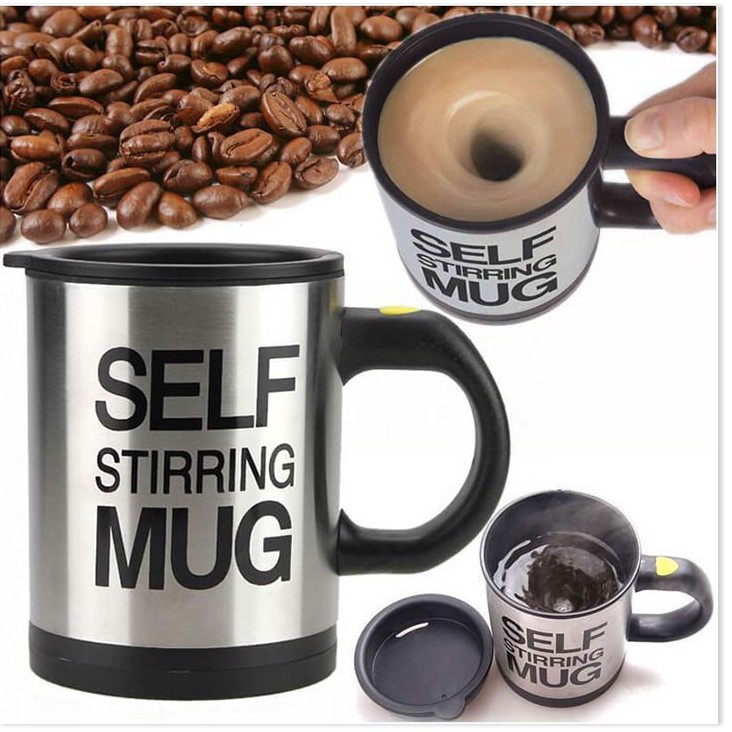 Cốc thông minh   GIÁ VỐN]   Cốc Tự Khuấy Mug Không Cần Dùng Thìa, tiết kiệm thời gian  2714