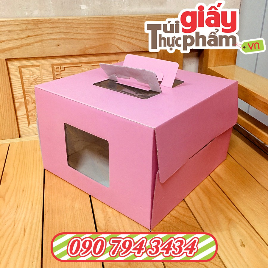 20 Hộp Bánh Kem Xách Tay 28cm