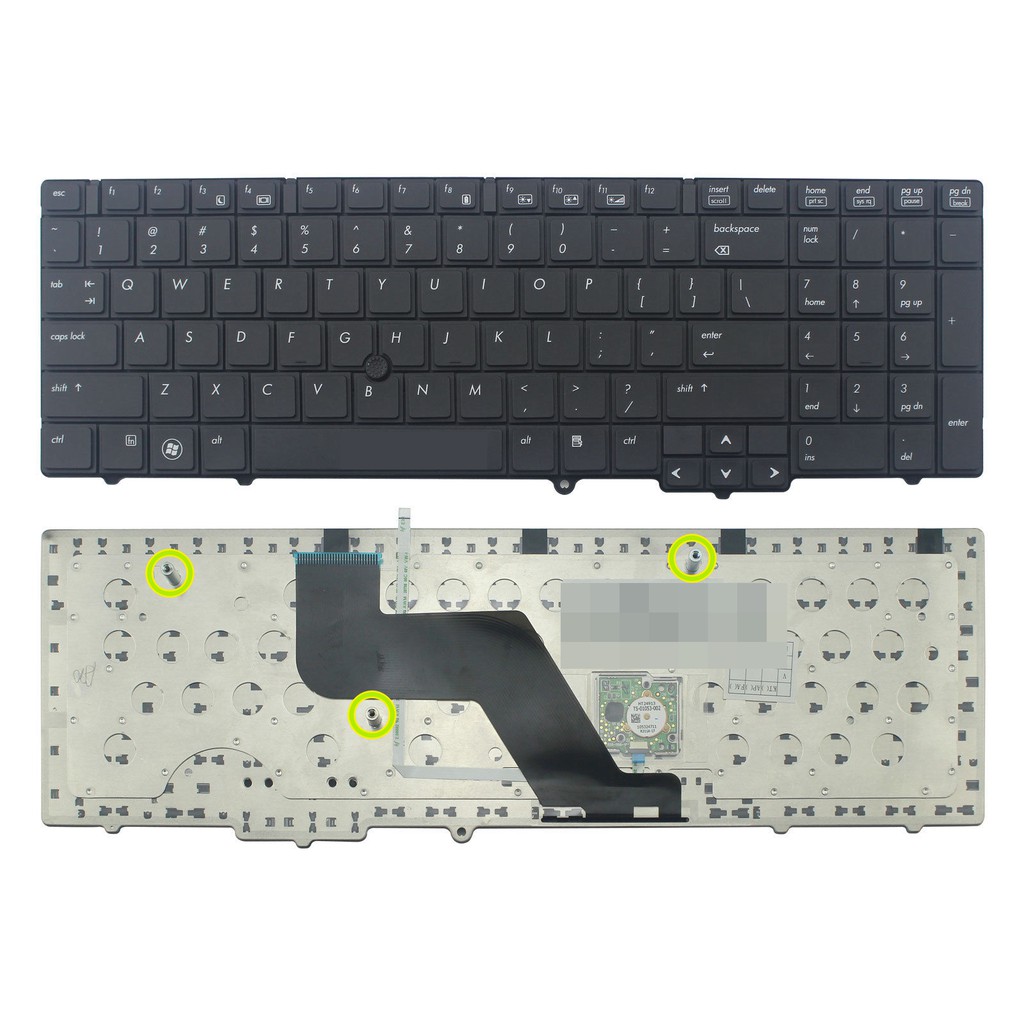 (KEYBOARD) BÀN PHÍM LAPTOP HP 8540 (CÓ CHUỘT) dùng cho EliteBook 8540p 8540w