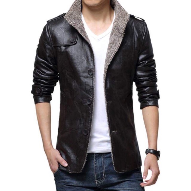 Áo da nam đủ size, màu (chat shop)
