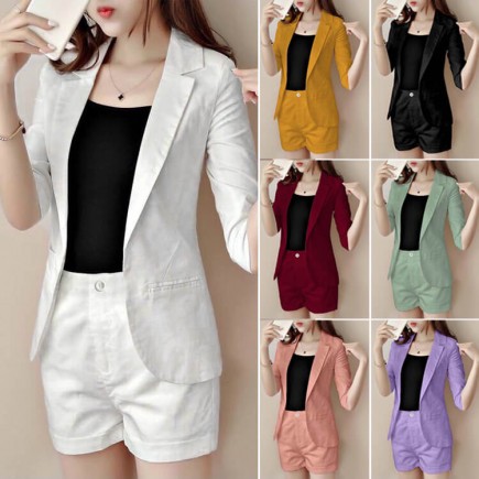 BỘ VEST SHORT TAY LỠ 3 MÓN CAO CẤP - K157