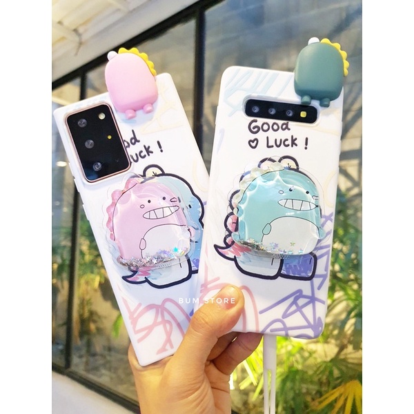 Ốp Lưng Samsung Note 20 Ultra / Note 20 / S20 Ultra / S20+ /S10+ / Note10 Plus / Note 10 Khủng Long Kèm Dây Và Popsocket