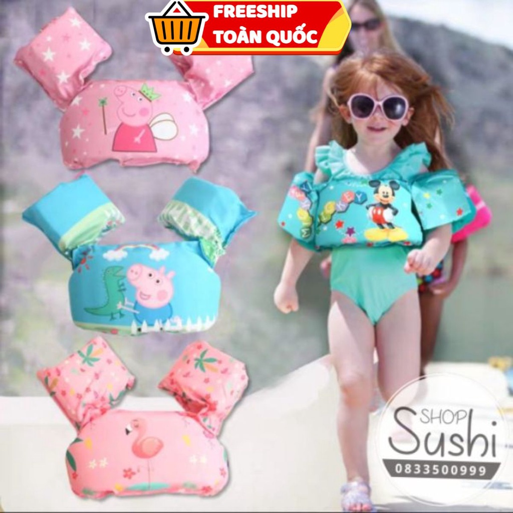 Trẻ em Bơi Bơm hơi Cánh tay Ngực Phao Bé Bơi Huấn luyện viên An toàn Trợ giúp Bể bơi Áo phao bơi nước