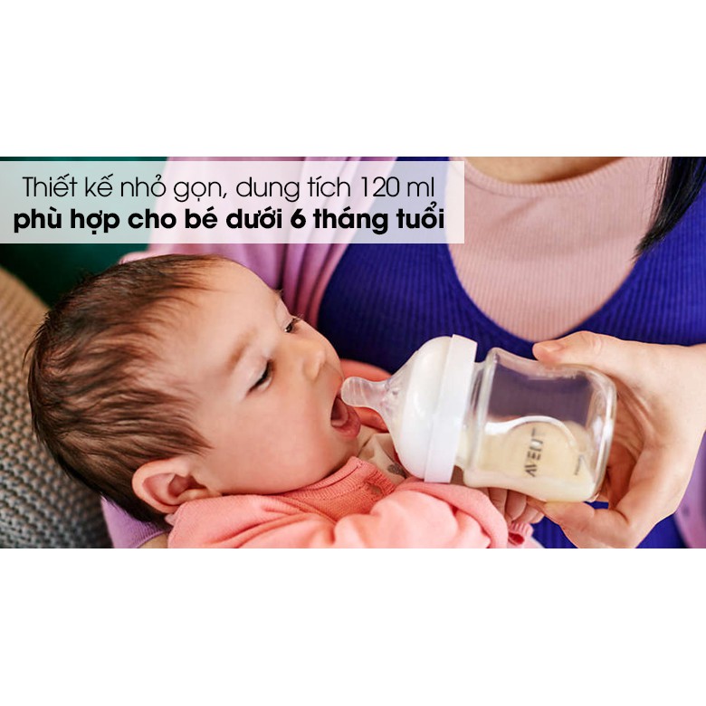 Bình sữa Avent thủy tinh size 120ml