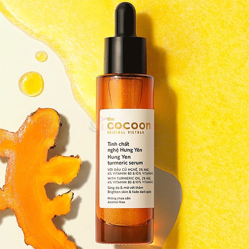 Tinh chất nghệ Hưng Yên Cocoon làm sáng da và mờ vết thâm