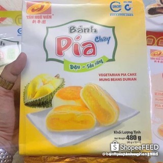 BÁNH PÍA ĐẬU SẦU RIÊNG CHAY (TÂN HUÊ VIÊN)