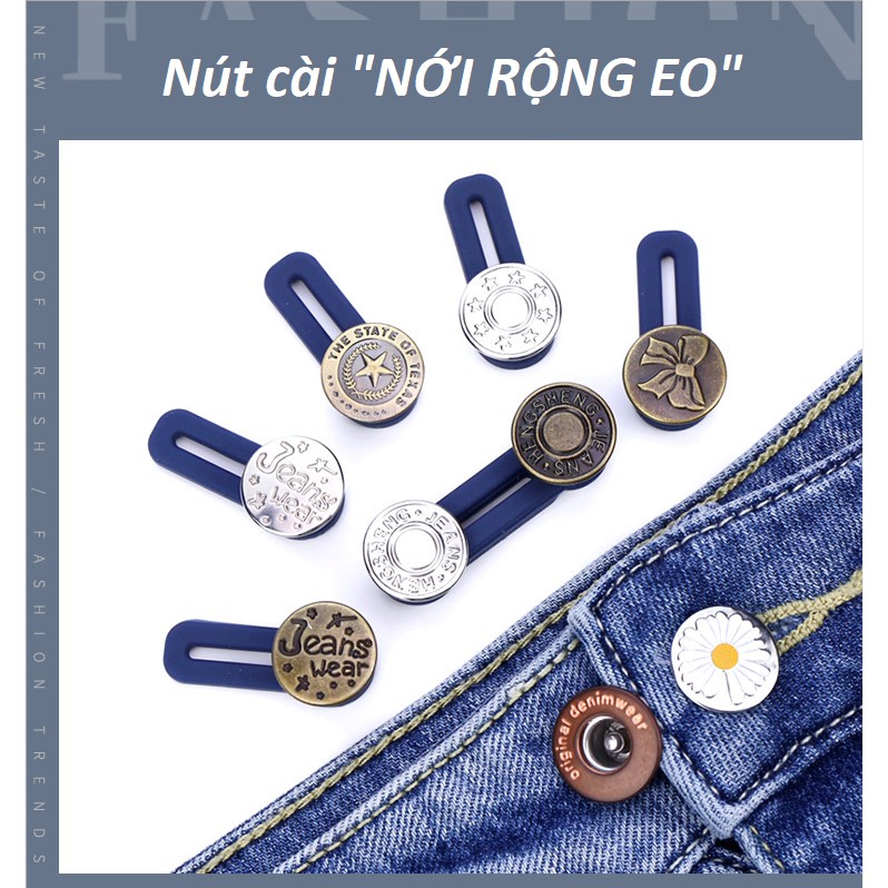 Núi cài/ghim cài/khuy gài quần &quot;NỚI RỘNG EO&quot; HOT TREND cho nữ