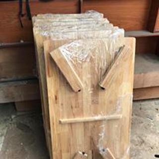 Bàn Gỗ Chân Gỗ Xếp Gọn (50x70x30)