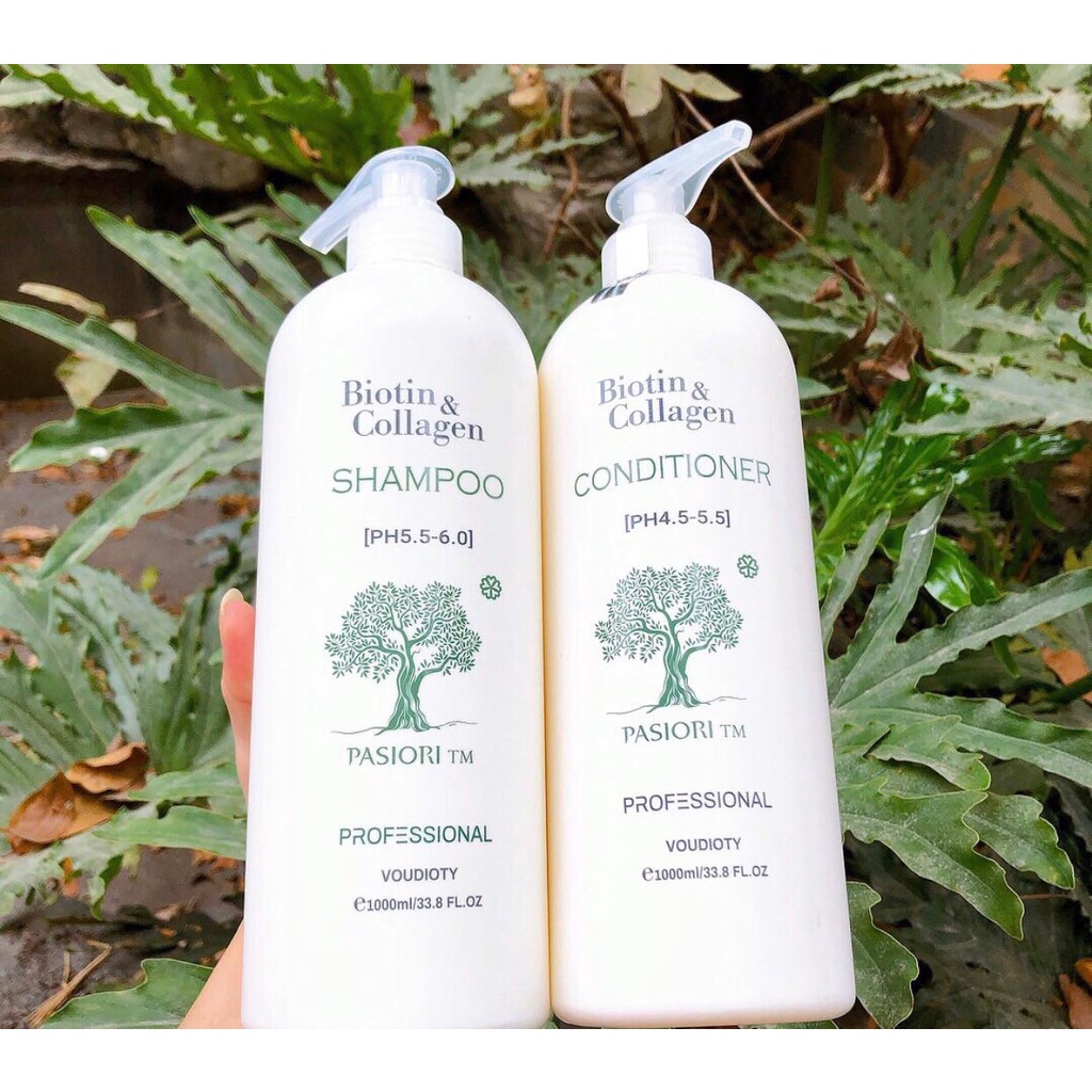 CẶP DẦU GỘI XẢ BIOTIN &amp; COLLAGEN VOUDIOTY CHÍNH HÃNG | SIÊU MƯỢT &amp; PHỤC HỒI TÓC, GÀU 500ML - 1000ML
