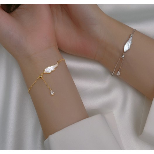 Vòng tay bạc Ý s925 cánh Phượng Hoàng khí chất tái sinh S4136 - AROCH Jewelry