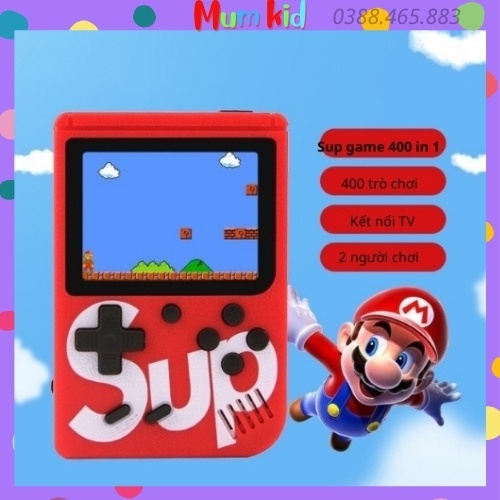 Máy chơi game cầm tay 4 nút SUP 400 trò vui nhộn chơi được 2 người giá rẻ. BH 6 tháng MUMKID48