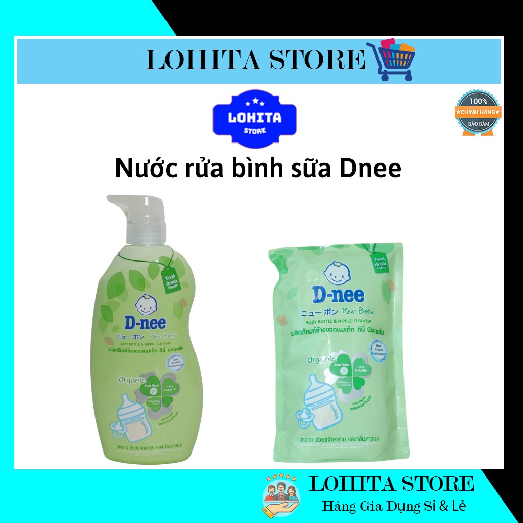 Nước rửa bình sữa Dnee Organic 600ml
