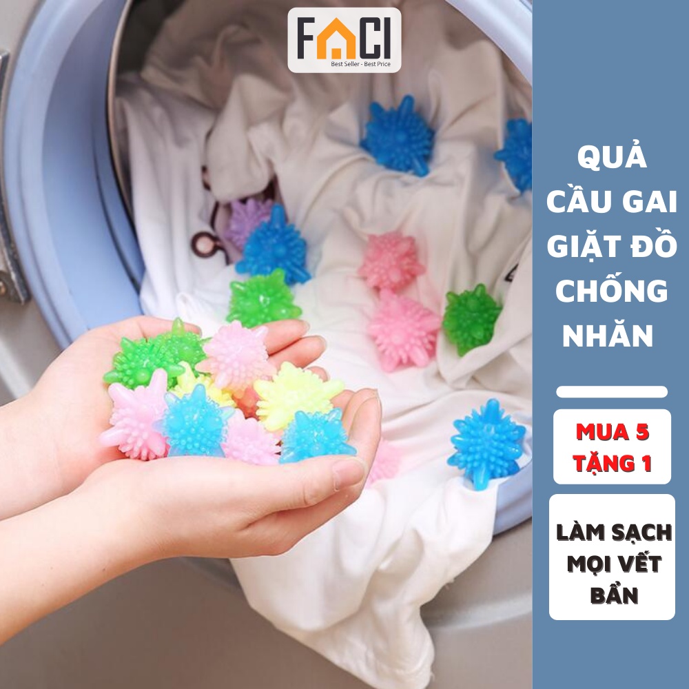 Bóng cầu gai giặt máy chống nhăn quần áo Faci_Official LDA19