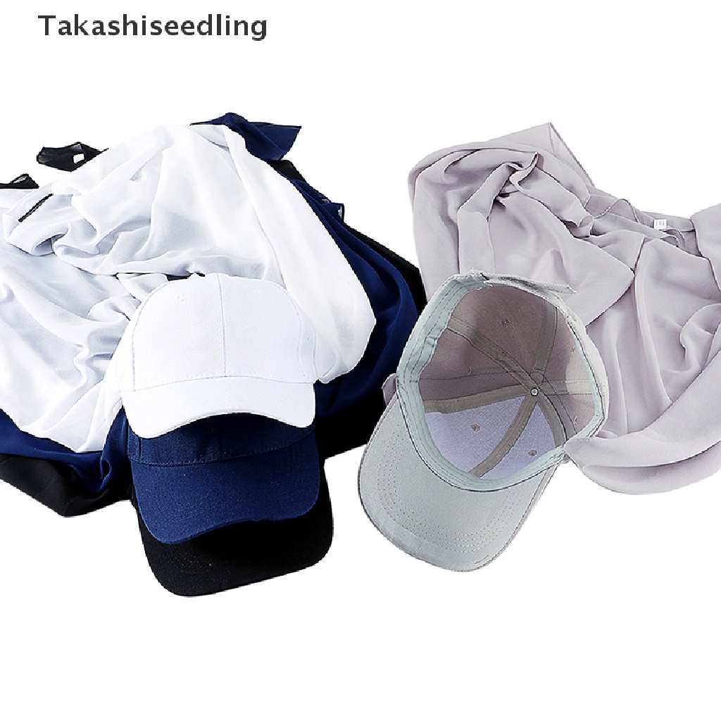 (Takashiseedling) Khăn Voan Trùm Đầu Thể Thao Có Mũ Trùm Đầu / Khăn Choàng Cổ Tudung Kèm Mũ Thể Thao Bán Chạy