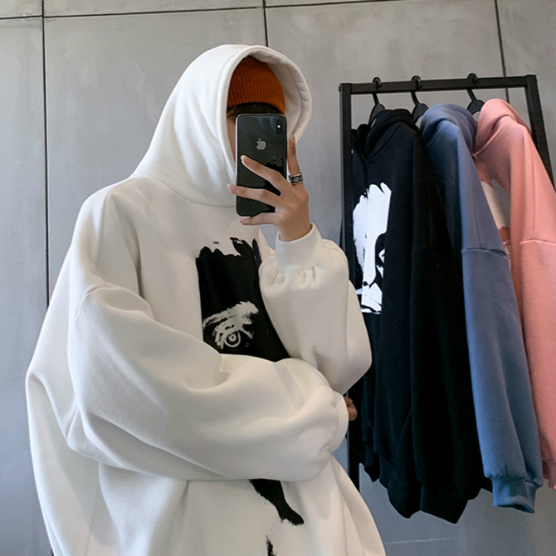 Áo Hoodie Dáng Rộng/ Có 4 Màu/ Có In Hình Thời Trang Phong Cách Hàn Quốc Cho Nam | BigBuy360 - bigbuy360.vn