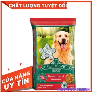 [400*50Gói] Thức ăn hạt khô Classic Pet Adult Dog 20kg cho thú cưng chó trưởng thành