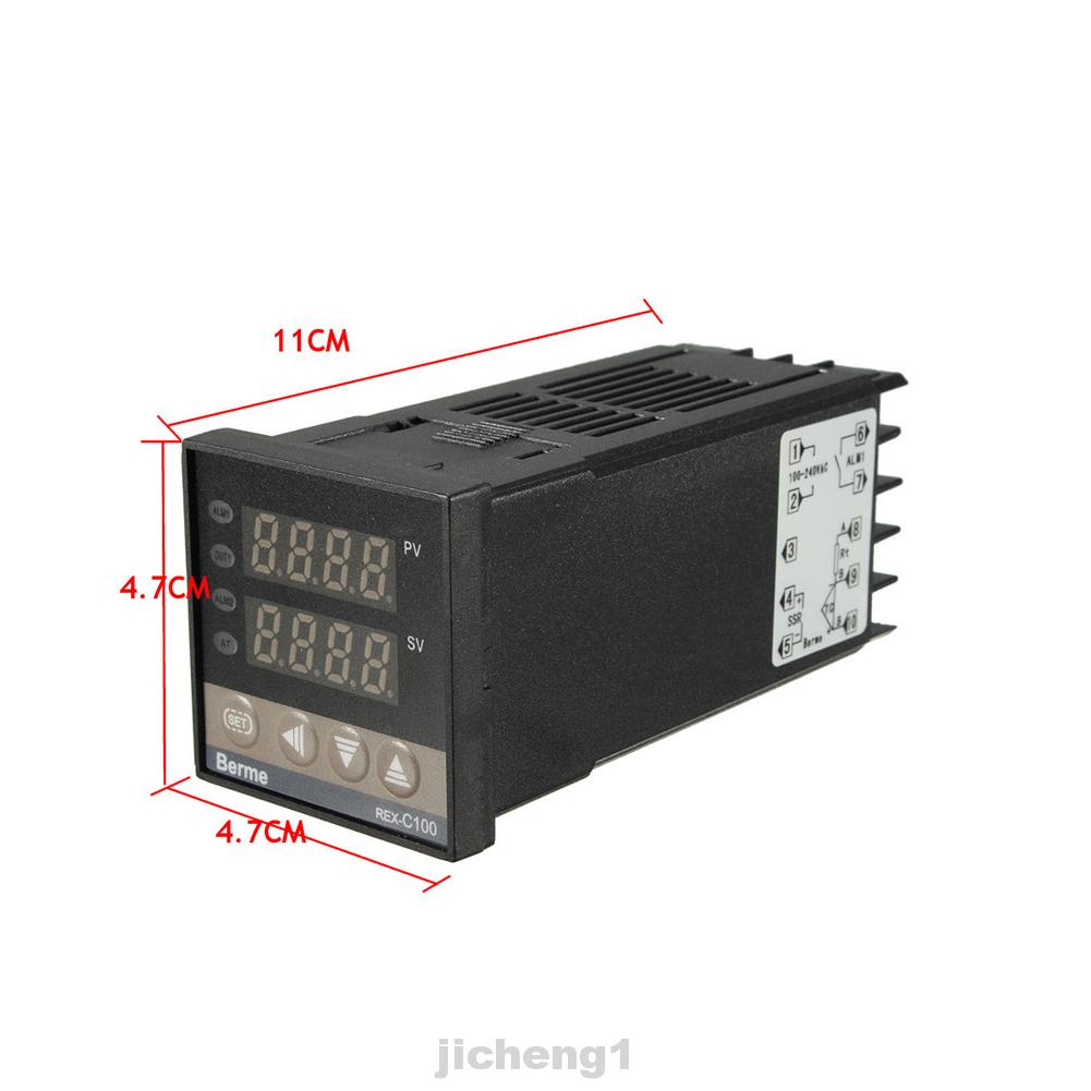 Bộ điều khiển nhiệt độ điện tử 100-240V REX-C100 PID 0-400°Cảm biến C + 40A SSR K
