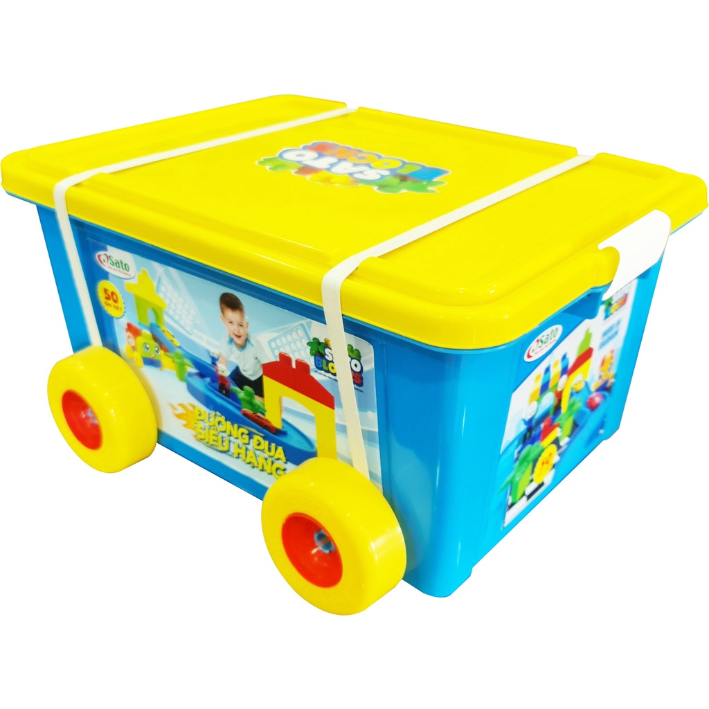 Bộ Mô Hình Đồ Chơi Đường Đua Ô Tô Siêu Tốc 50 Chi Tiết Vượt Mọi Địa Hình Nâng Cao Kĩ Năng Sáng Tạo Của Bé