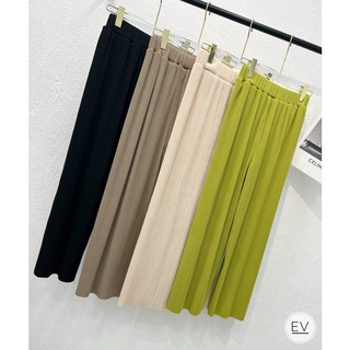 quần ống suông dập ly freesize