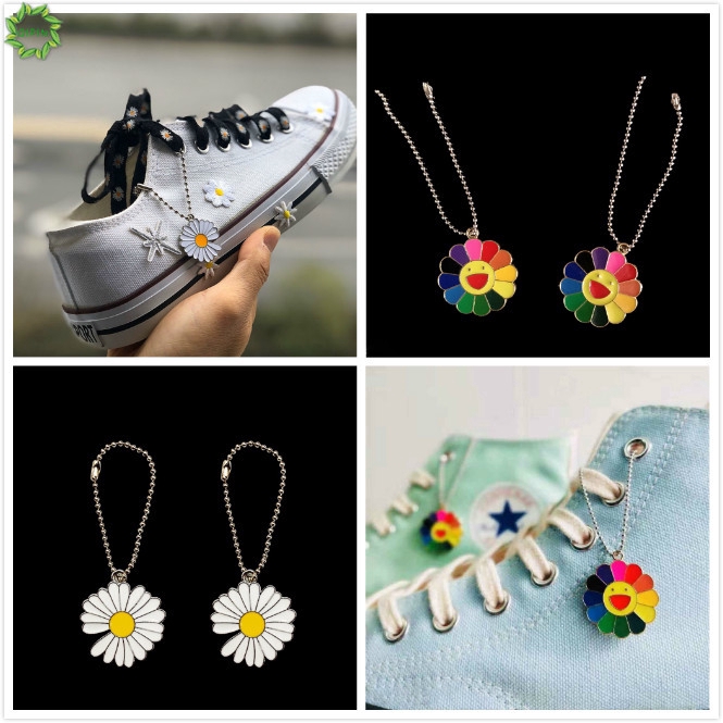 Dây Hình Hoa Cúc Nhiều Màu Sắc Trang Trí Giày