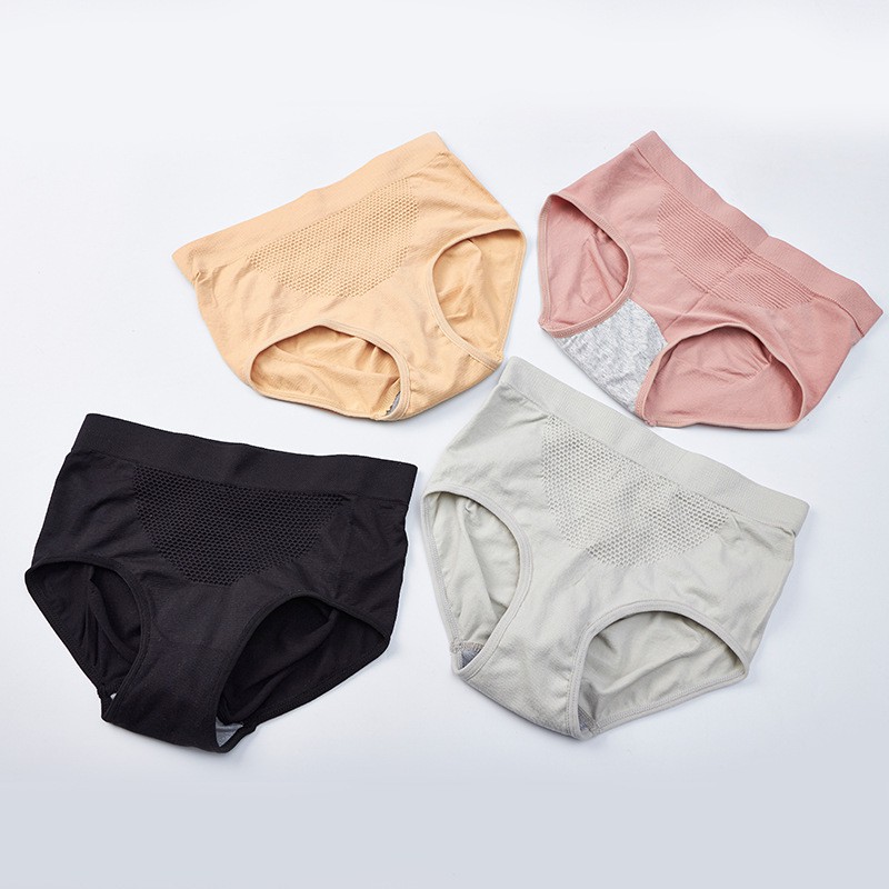  Quần lót nữ cotton freesize cạp cao co giãn 4 chiều có túi zip cho 40-63kg QL18 | BigBuy360 - bigbuy360.vn