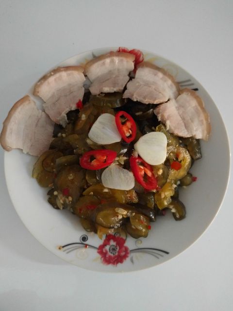 Dưa mắmleo trộn sẵn 500gr ăn chay được .