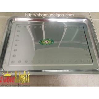 Khay Inox Sâu 2cm Bưng Khánh Thành - Khay Khai Trương, Khay Để Sản Phẩm, Bằng Khen