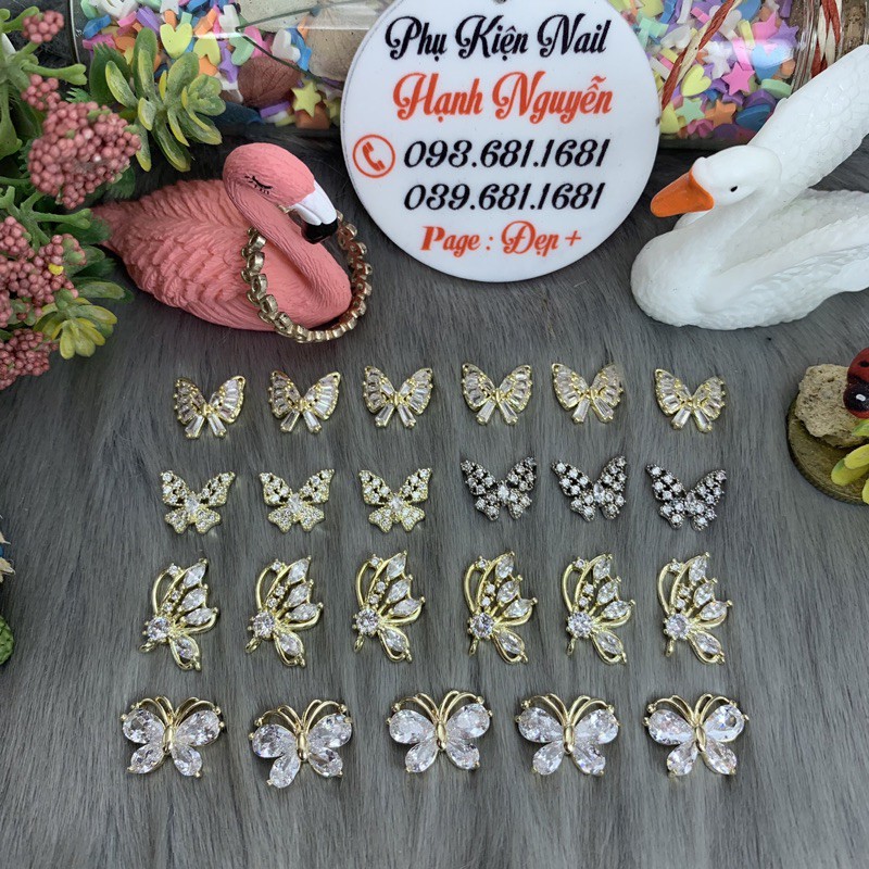 1 Charm Đá Cao Cấp: Charm Bướm xinh