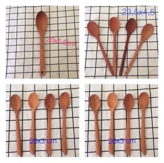 Thìa gỗ nhãn cao cấp nhiều loại giúp bạn dễ lựa chọn