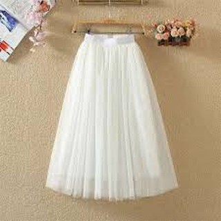 Chân váy tulle skirt style công chúa dài qua gối