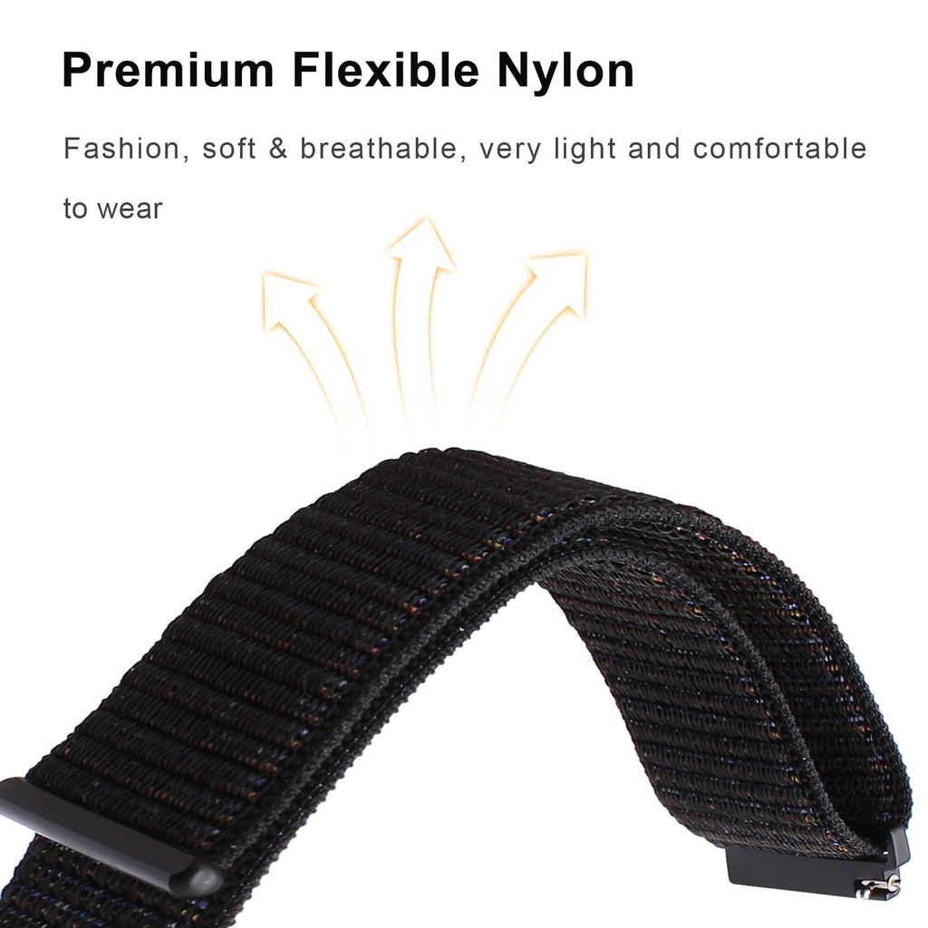 Dây Đeo Sợi Nylon 22mm Cho Đồng Hồ Thông Minh Xiaomi Mi Watch Color