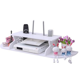 (Sản phẩm hot) Kệ gỗ treo tường gắn TV Set-top box cao cấp MDF