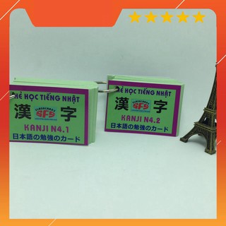 [XÃ KHO GIẢM 50%] Bộ Thẻ Tiếng Nhật Kanji N4