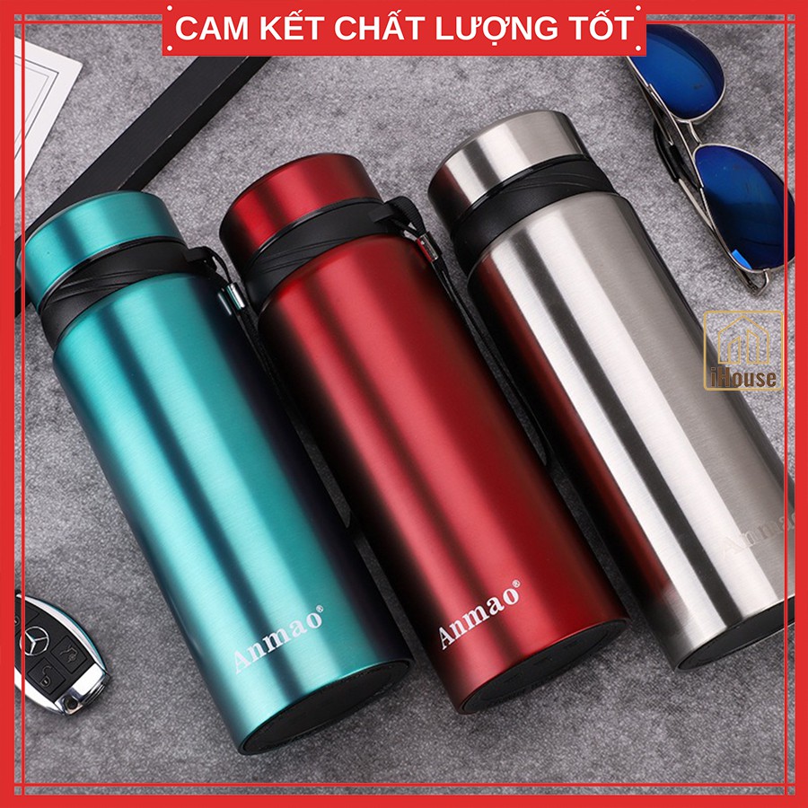 [HÀNG LOẠI 1] Bình giữ nhiệt cao cấp inox 304, Bình đựng nước giữ nhiệt cute du lịch ô tô 600ml 750ml