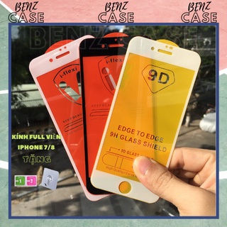 [Apple iPhone 7/8/SE 2020]_Kính cường lực Full màn hình viền (Đen / Trắng) chống rơi bể, cảm ứng mượt mà