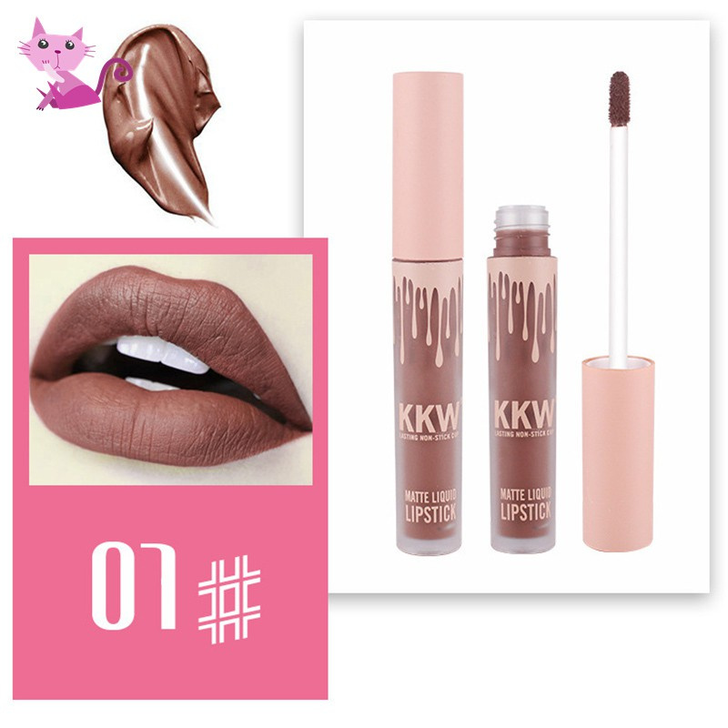 VVBK Lady Makeup Waterproof Liquid Lip Gloss Pop Matte Kkw Llipstick Lasting Kilie Lip Tint Lipsticks