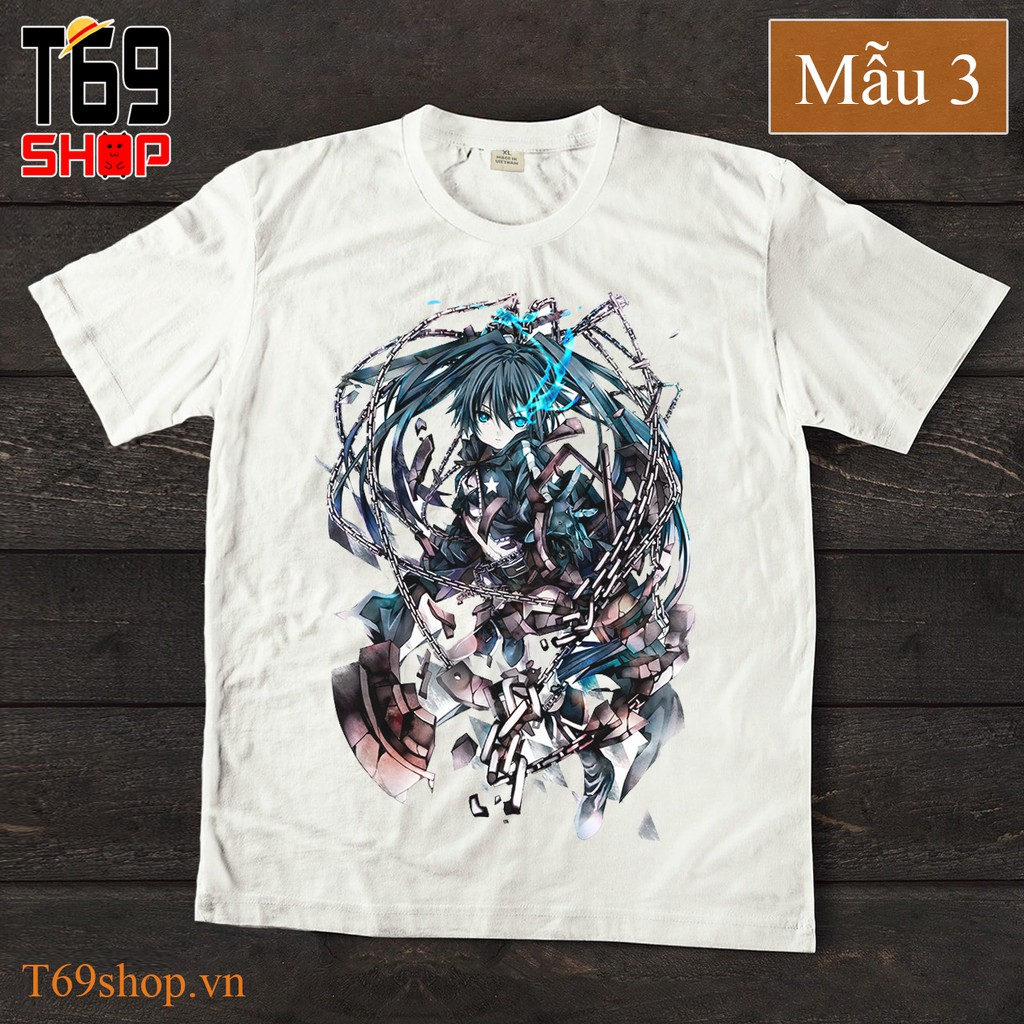 Áo thun anime Black Rock Shooter (Có nhiều mẫu)