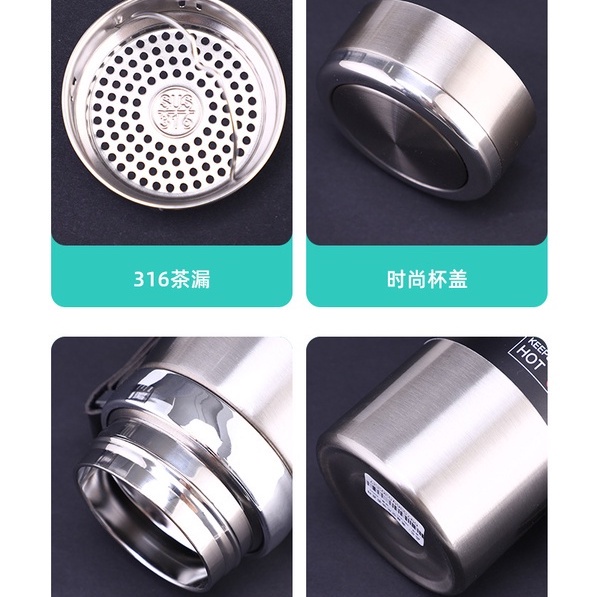 Bình nước giữ nhiệt inox 304 1000mml cao cấp