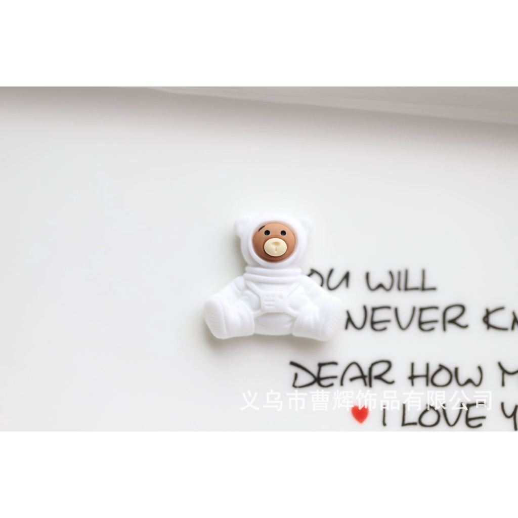 Charm hình vũ trụ, sticker mô hình phi hành gia, phụ kiện trang trí kem keo, slime, làm đồ handmade trang trí, DIY